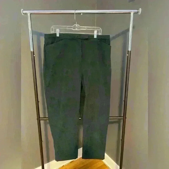 CJ Banks Women's Forest Green dress pants trouser slacks size 14W - Picture 1 of 7
